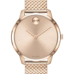 NWOT Movado Women's Swiss BOLD Carnation Ion Watch